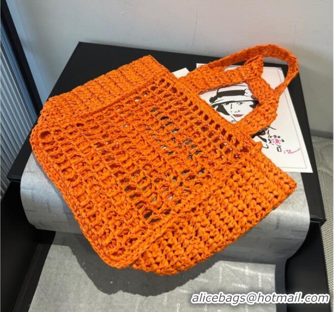 Elegant Discount Prada Crochet Mini Basket Straw Bag 0311 Orange 2025