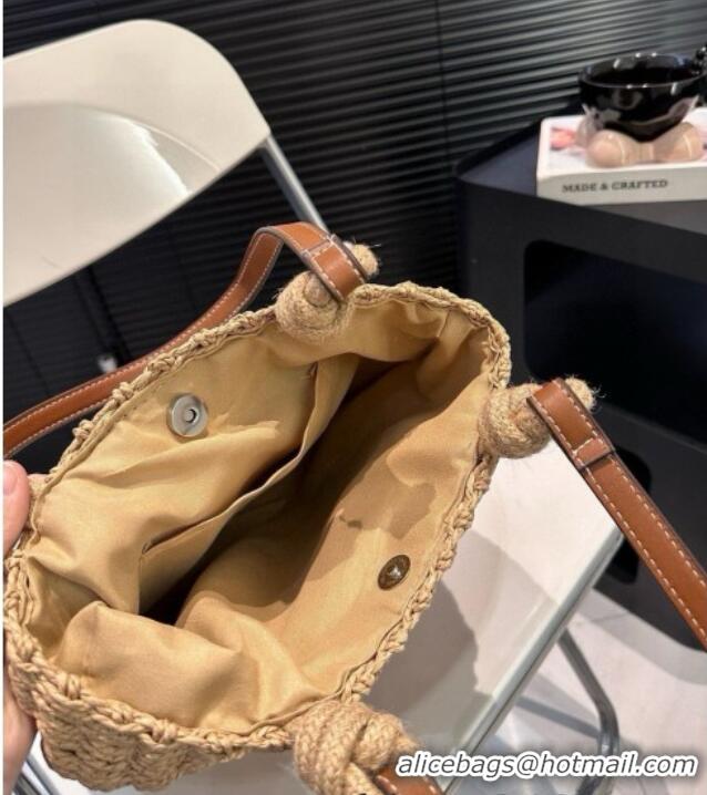 Famous Brand Prada Straw Bag PR5503 Khaki 2025