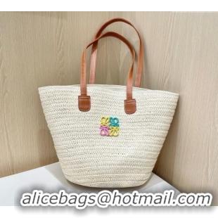 Big Discount Loewe Straw Basket Bag 0312 Light Beige 2025