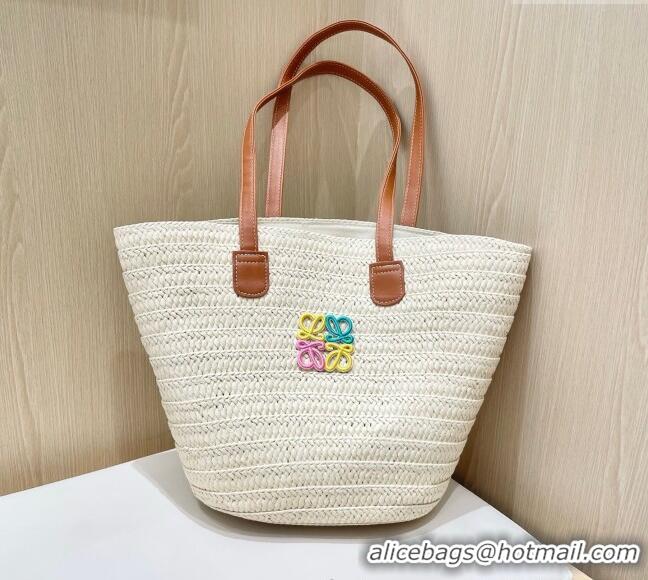 Big Discount Loewe Straw Basket Bag 0312 Light Beige 2025