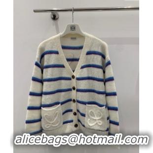 Traditional Specials Loewe Straiped Cardigan 1203 White/Blue 2024