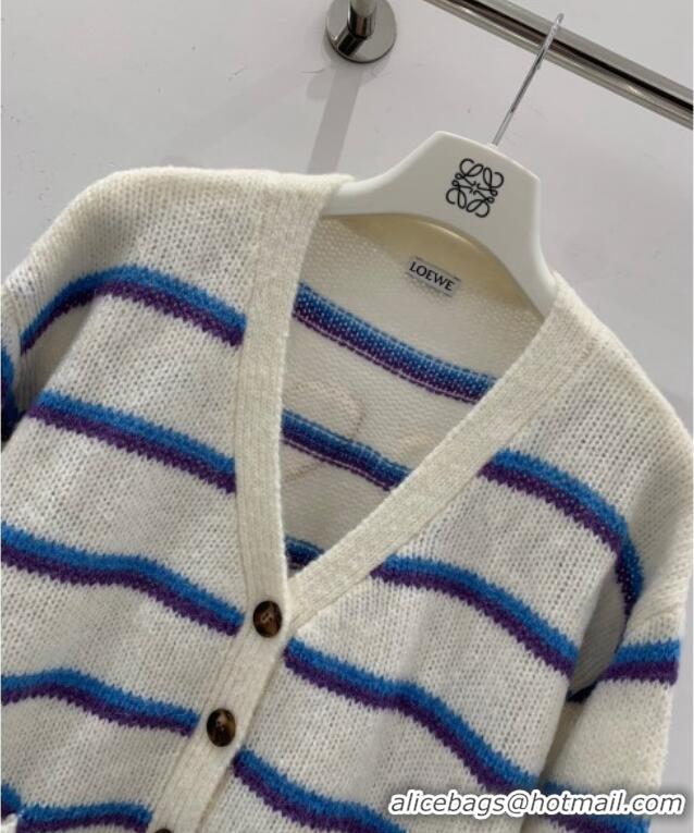 Traditional Specials Loewe Straiped Cardigan 1203 White/Blue 2024