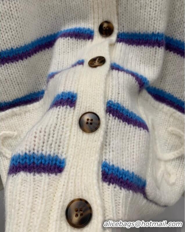 Traditional Specials Loewe Straiped Cardigan 1203 White/Blue 2024