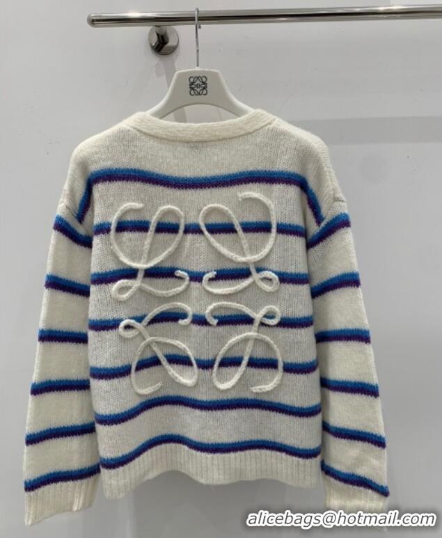 Traditional Specials Loewe Straiped Cardigan 1203 White/Blue 2024