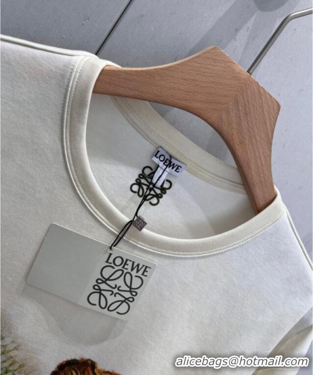 Top Quality Loewe Printed T-Shirt 1203 White 2024