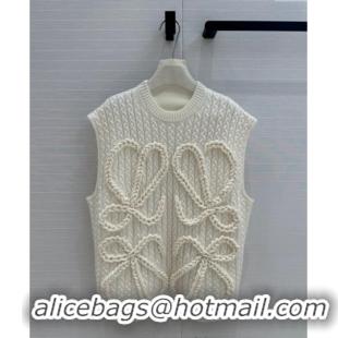 Well Crafted Loewe Knit Vest 1219 White 2024