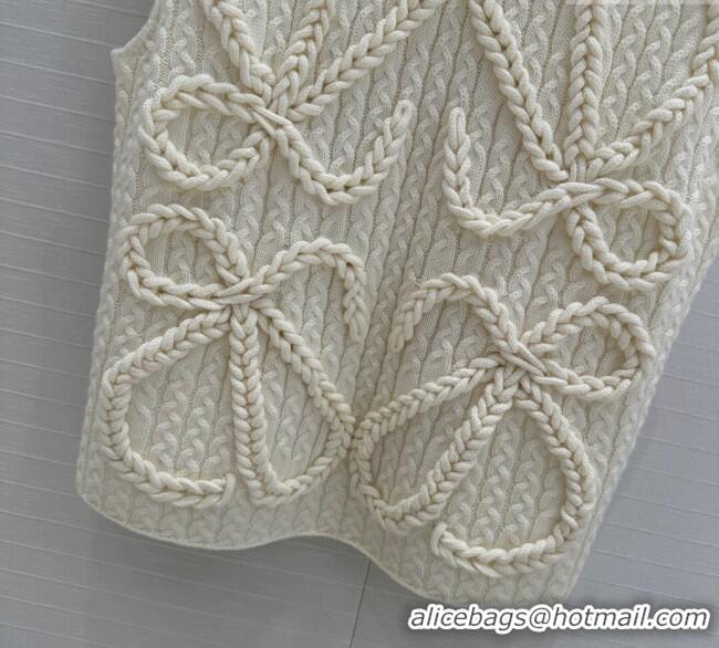 Well Crafted Loewe Knit Vest 1219 White 2024