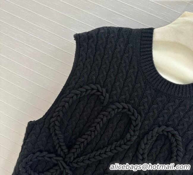 Affordable Price Loewe Knit Vest 1219 Black 2024