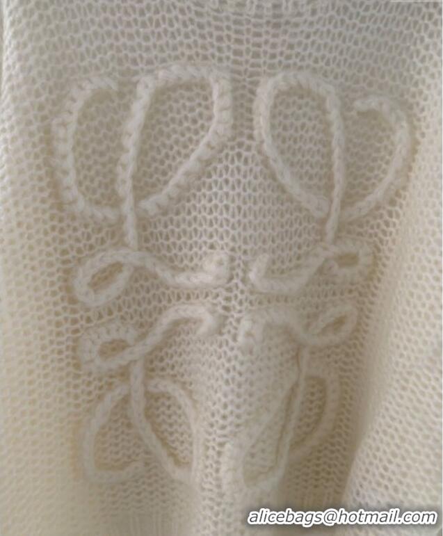 Trendy Design Loewe Mohair Blend Sweater 0116 White 2025