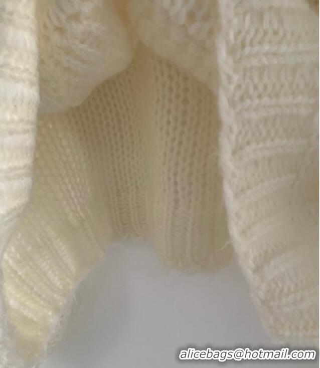 Trendy Design Loewe Mohair Blend Sweater 0116 White 2025