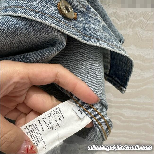 Big Discount Loewe Washed Denim Jacket 021502 Blue 2025