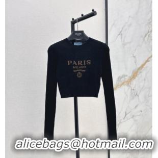 ​Unique Grade Prada Short Sweater 1123 Black 2024