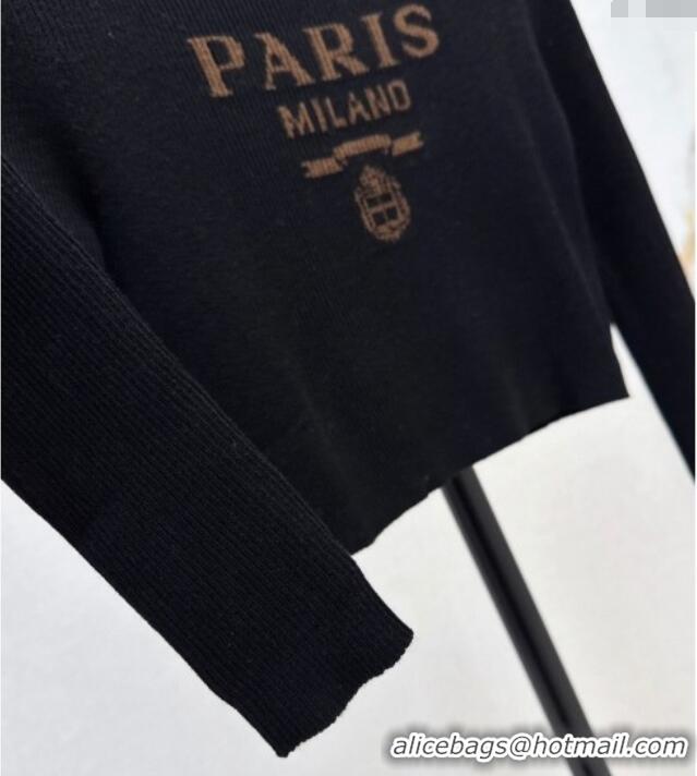 ​Unique Grade Prada Short Sweater 1123 Black 2024