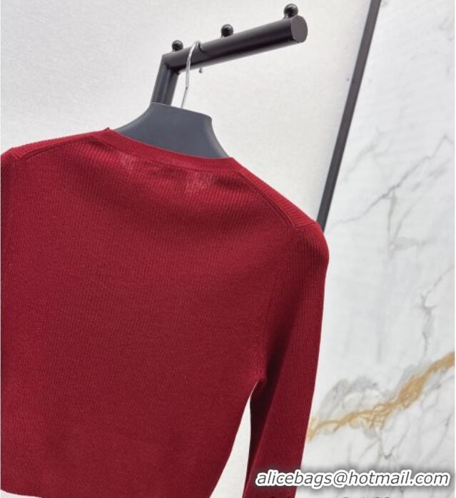 Buy Inexpensive Prada Short Sweater 1123 Red 2024