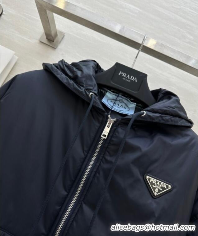 Shop Discount Prada Padded Nylon Jacket 1203 Black 2024