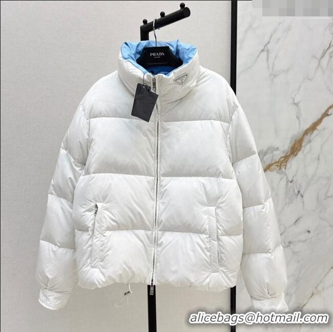 Good Product Prada Down Jacket with Logo 1203 White 2024