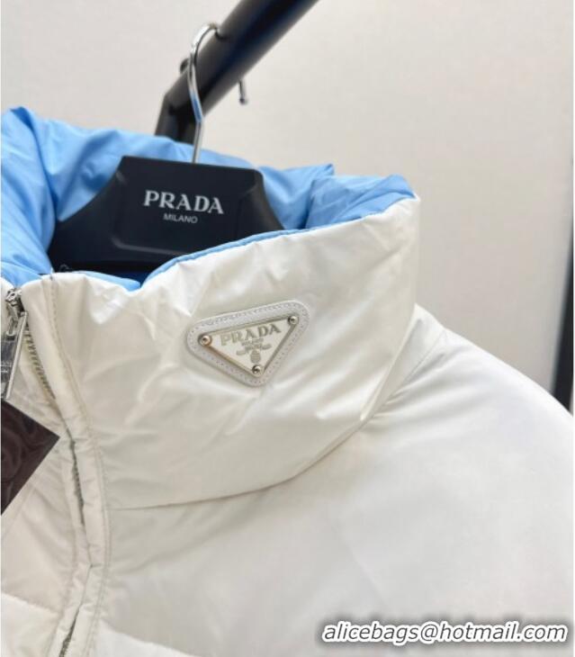 Good Product Prada Down Jacket with Logo 1203 White 2024