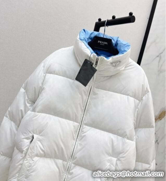 Good Product Prada Down Jacket with Logo 1203 White 2024