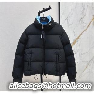 New Fashion Prada Down Jacket with Logo 1203 Black 2024