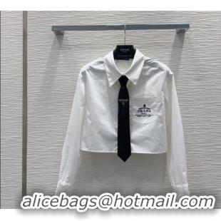 Trendy Design Prada Short Shirt 1203 White 2024