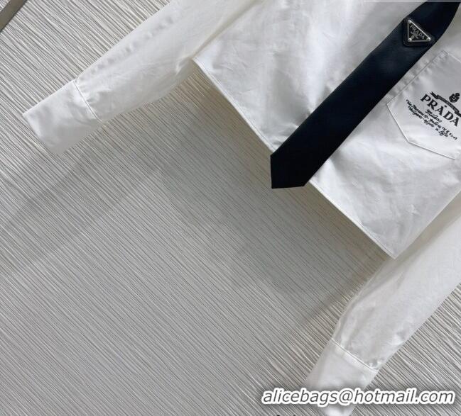 Trendy Design Prada Short Shirt 1203 White 2024