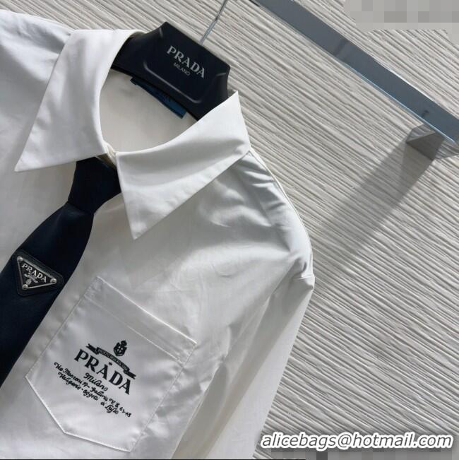 Trendy Design Prada Short Shirt 1203 White 2024