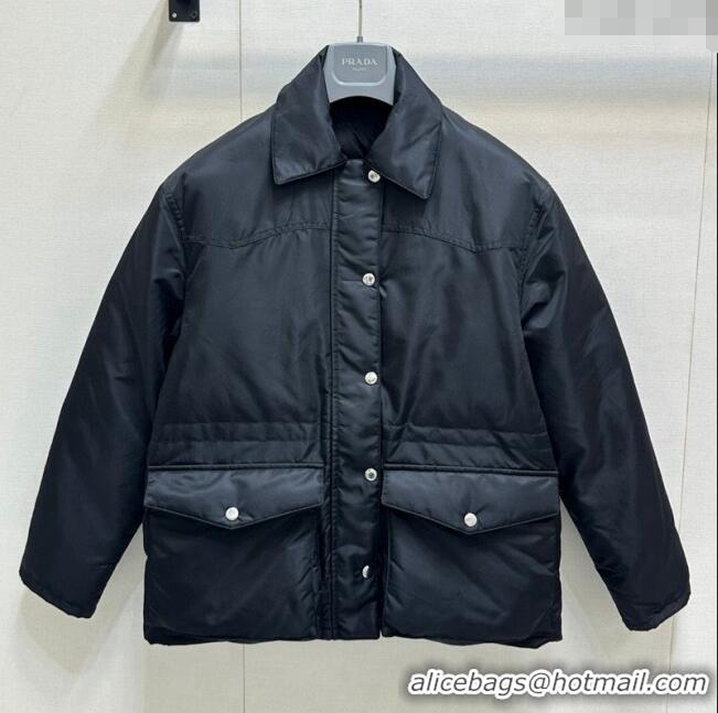 Traditional Specials Prada Nylon Down Jacket 121901 Black 2024