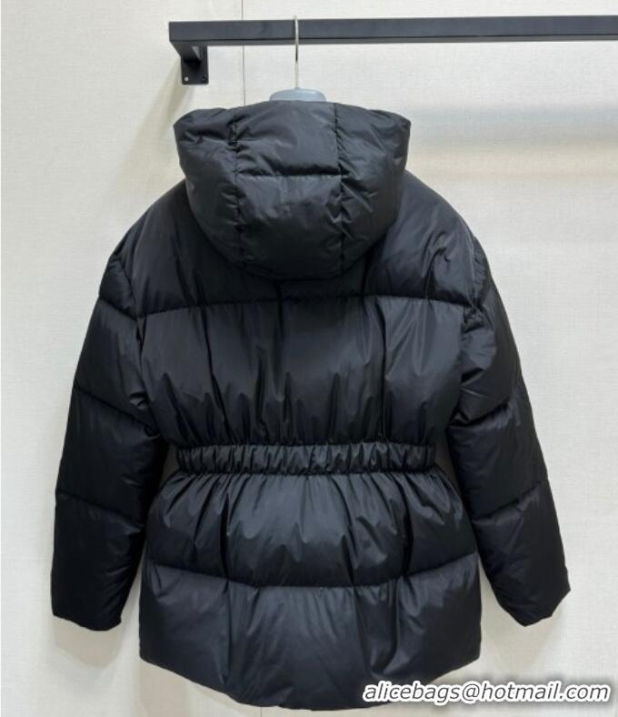 Well Crafted Prada Nylon Belted Down Jacket 121902 Black 2024