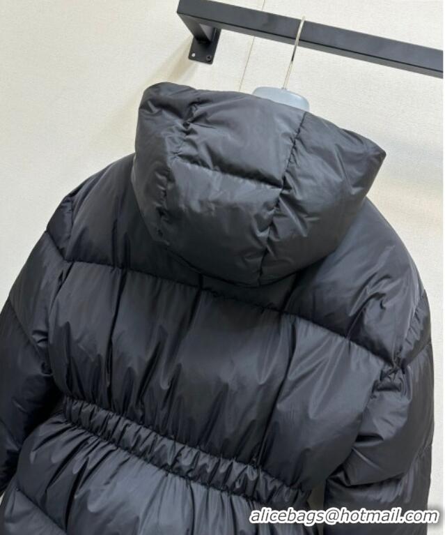 Well Crafted Prada Nylon Belted Down Jacket 121902 Black 2024