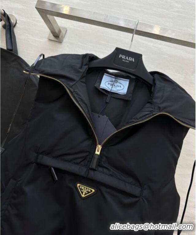 Affordable Price Prada Down Down Vest 0106 Black 2025