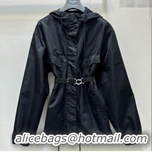 Luxury Discount Prada Nylon Jacket 021403 Black 2025