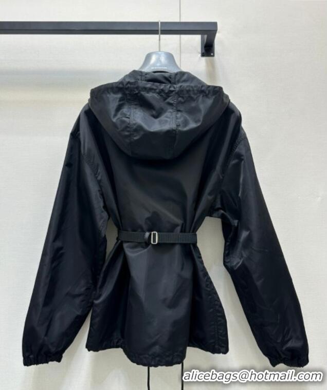 Luxury Discount Prada Nylon Jacket 021403 Black 2025