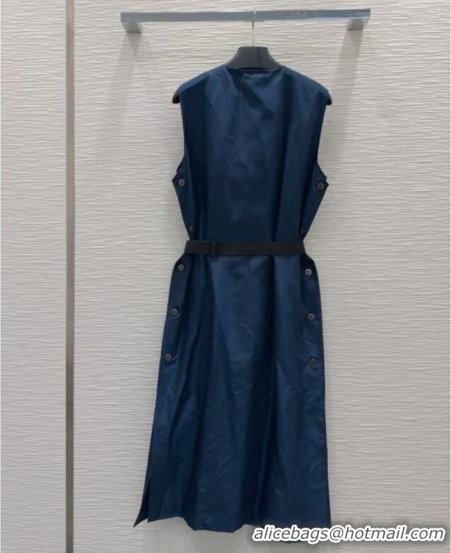 Unique Style Prada Nylon Long C030607 Dress Blue 2025