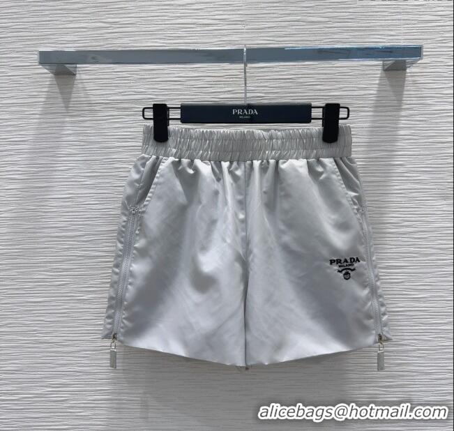 Pretty Style Prada Jacket and Shorts Set C0306027 Light Grey 2025