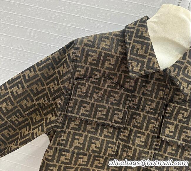 Buy Inexpensive Fendi FF Short Jacket 1203 Brown 2024