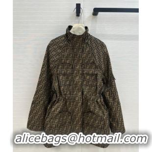 Buy Discount Fendi FF Coat 1203 Brown 2024