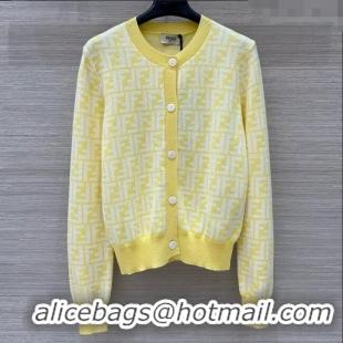 Affordable Price Fendi FF Cardigan F21106 Yellow 2025