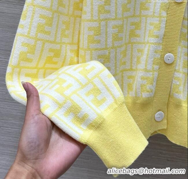 Affordable Price Fendi FF Cardigan F21106 Yellow 2025