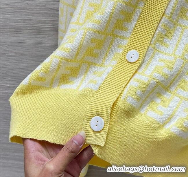 Affordable Price Fendi FF Cardigan F21106 Yellow 2025