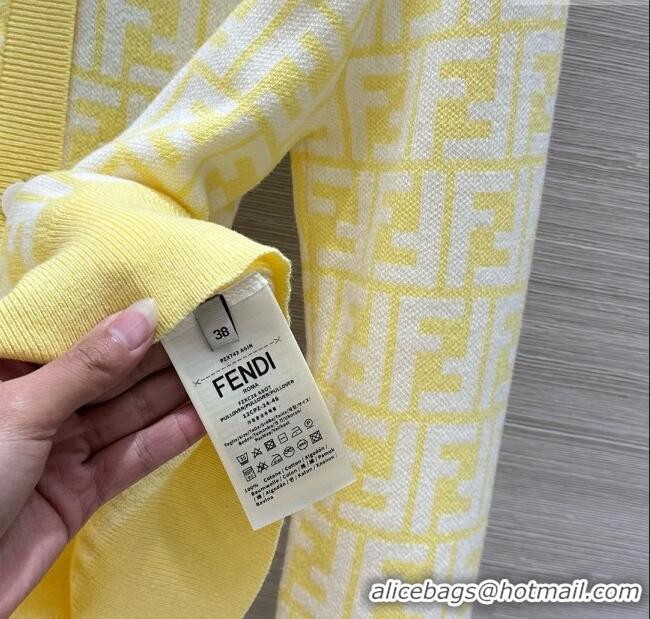 Affordable Price Fendi FF Cardigan F21106 Yellow 2025