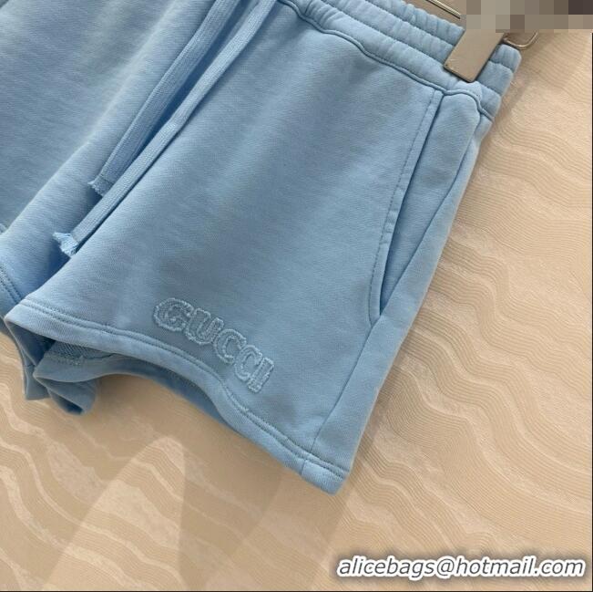 Well Crafted Gucci Cotton Shorts G21132 Blue 2025