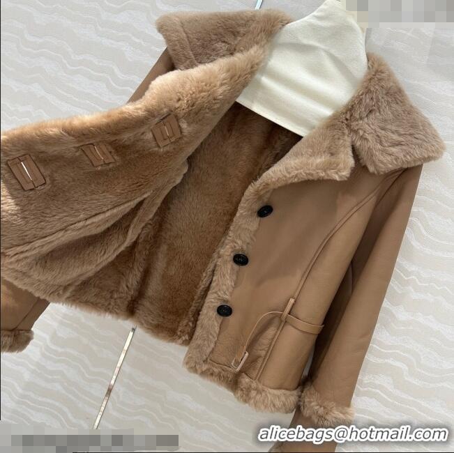 Market Sells Dior Lambskin and Shearling Jacket 0116 Brown 2025