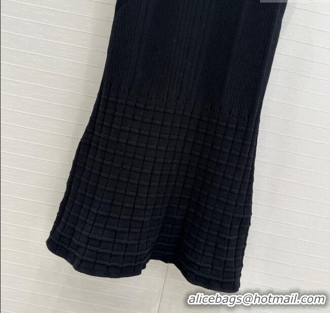 Buy Classic Chanel Cotton Knit Vest Dress C030611 Black 2025