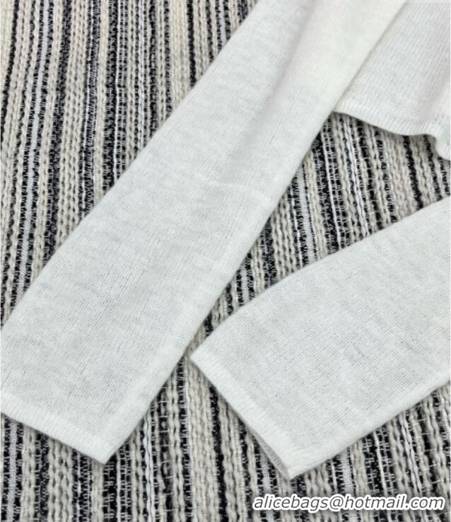 Best Price Cheap Chanel Cashmere Cardigan CH031125 White 2025