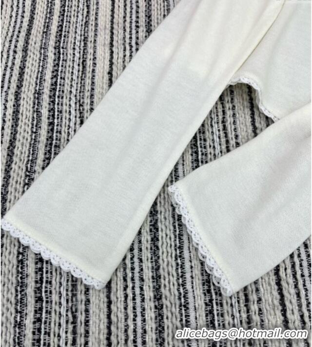 Market Sells Chanel Cashmere Cardigan CH031126 White 2025