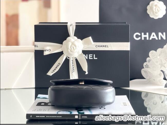 ​Discount Chanel Mini Flap Bag with Top Handle in Gaiera Lambskin AS1903 Black 2025 Top Quality