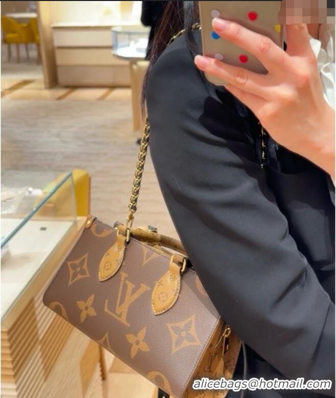 Discount Louis Vuitton OnTheGo East West Chain Bag in Giant Monogram and Monogram Reverse Canvas M14236 2025