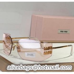 Luxury New Miu Miu Sunglasses SMU54YS Pink 2025