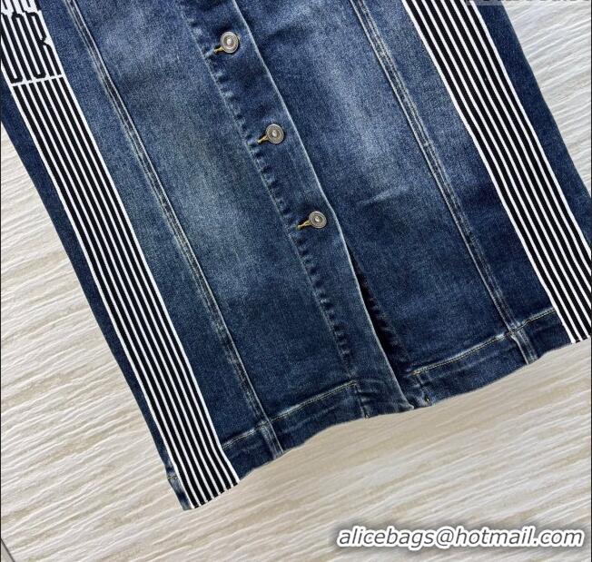 Fashion Discount Dior Denim Skirt 0324 Blue 2025