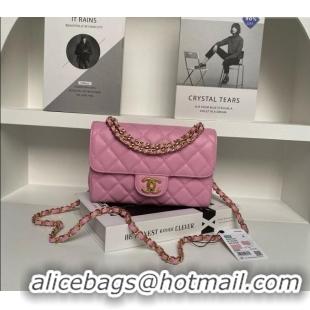 Reasonable Price Chanel Grained Calfskin Small Flap Bag AS5240 Dark Pink 2025